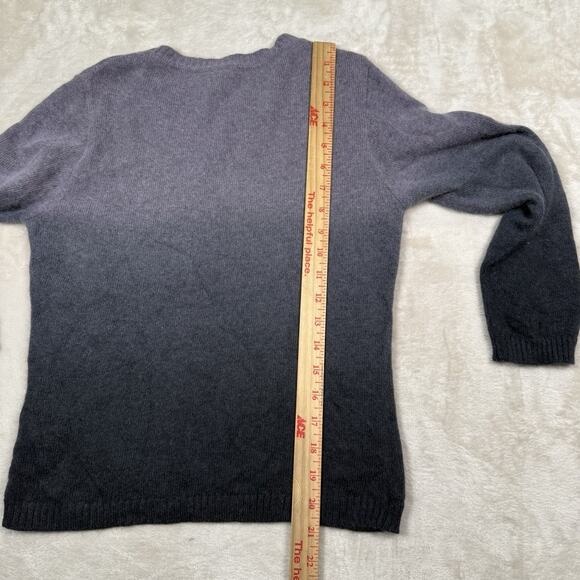 Vintage Versace Jeans Couture Angora Sweater Size M Italy Ombre Gray Medusa Y2K - Picture 8 of 8